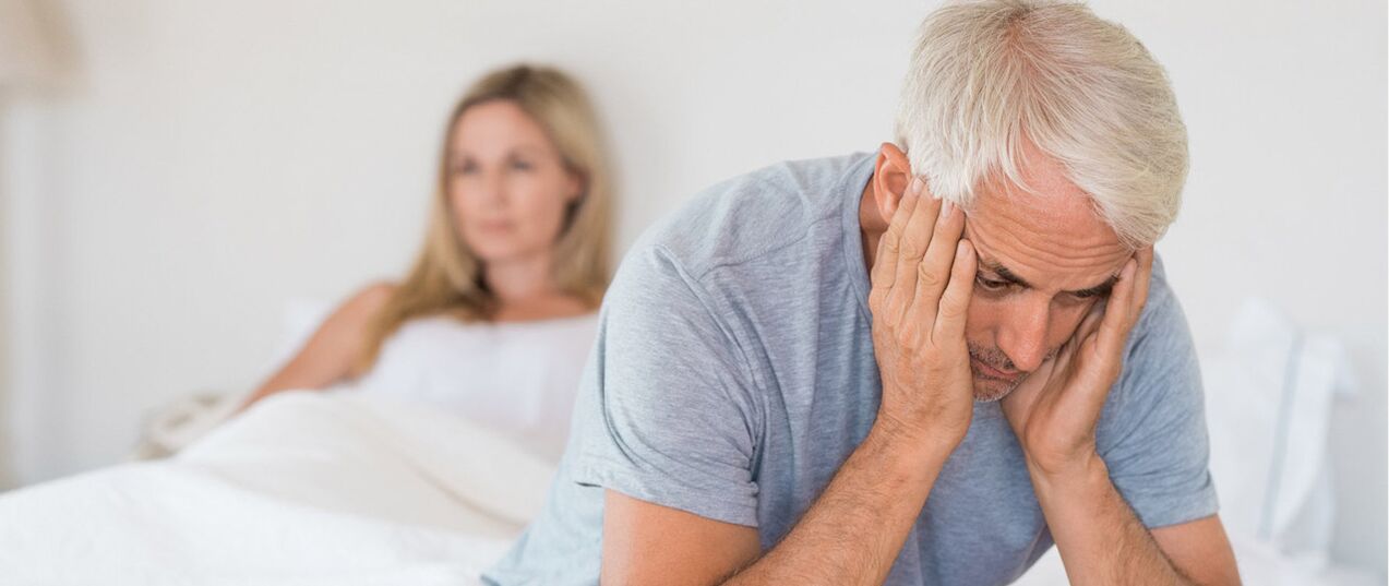 60 ans plus tard, les hommes ont une dysfonction érectile